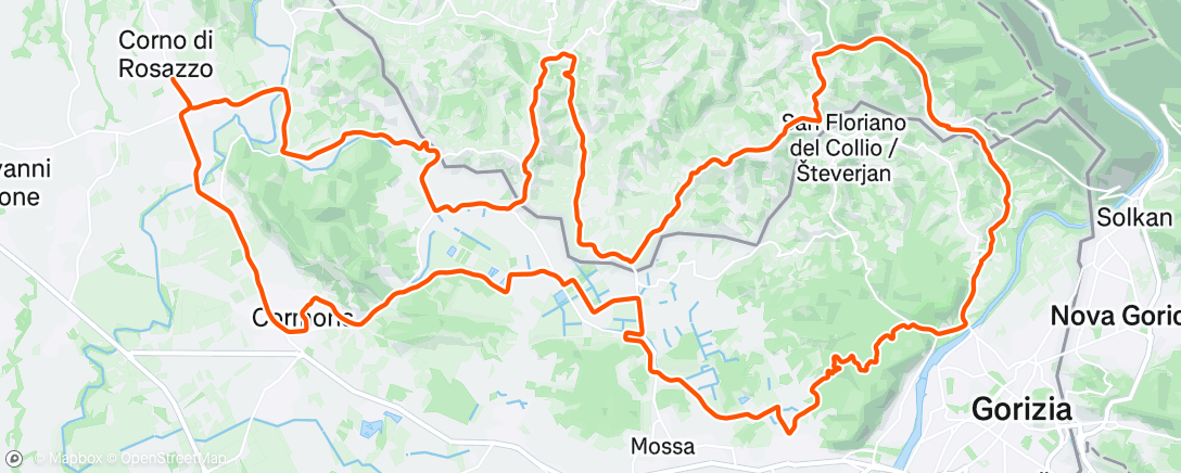 Map of the activity, Morning Ride