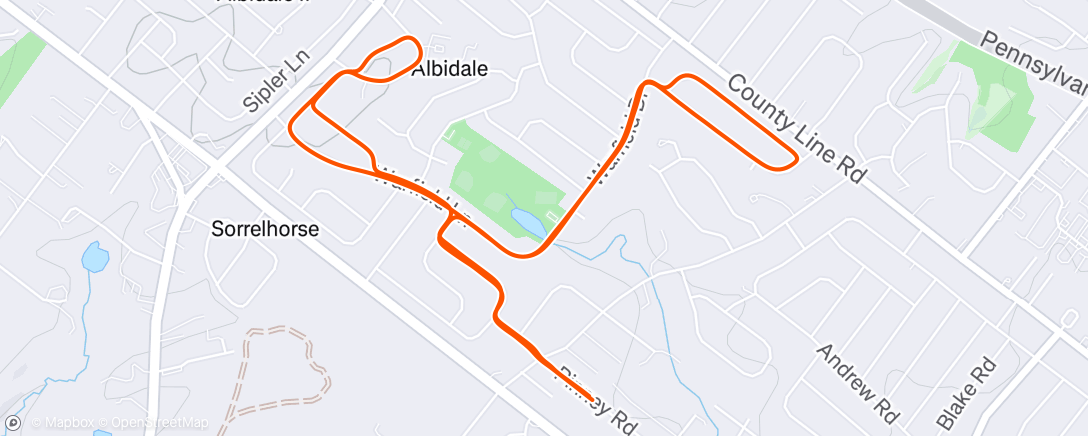 Map of the activity, Afternoon Ride