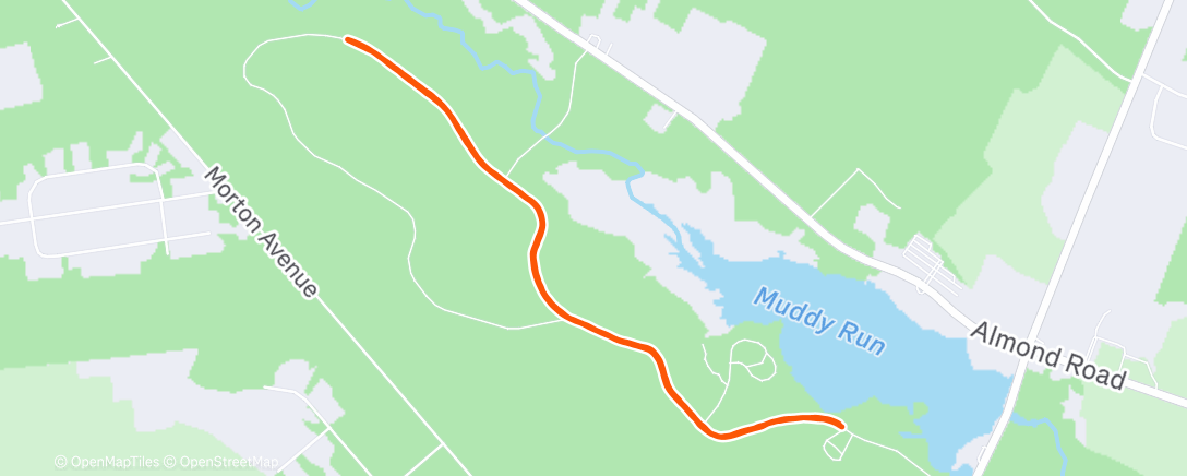 Map of the activity, Wanted to run and then didnt want to run