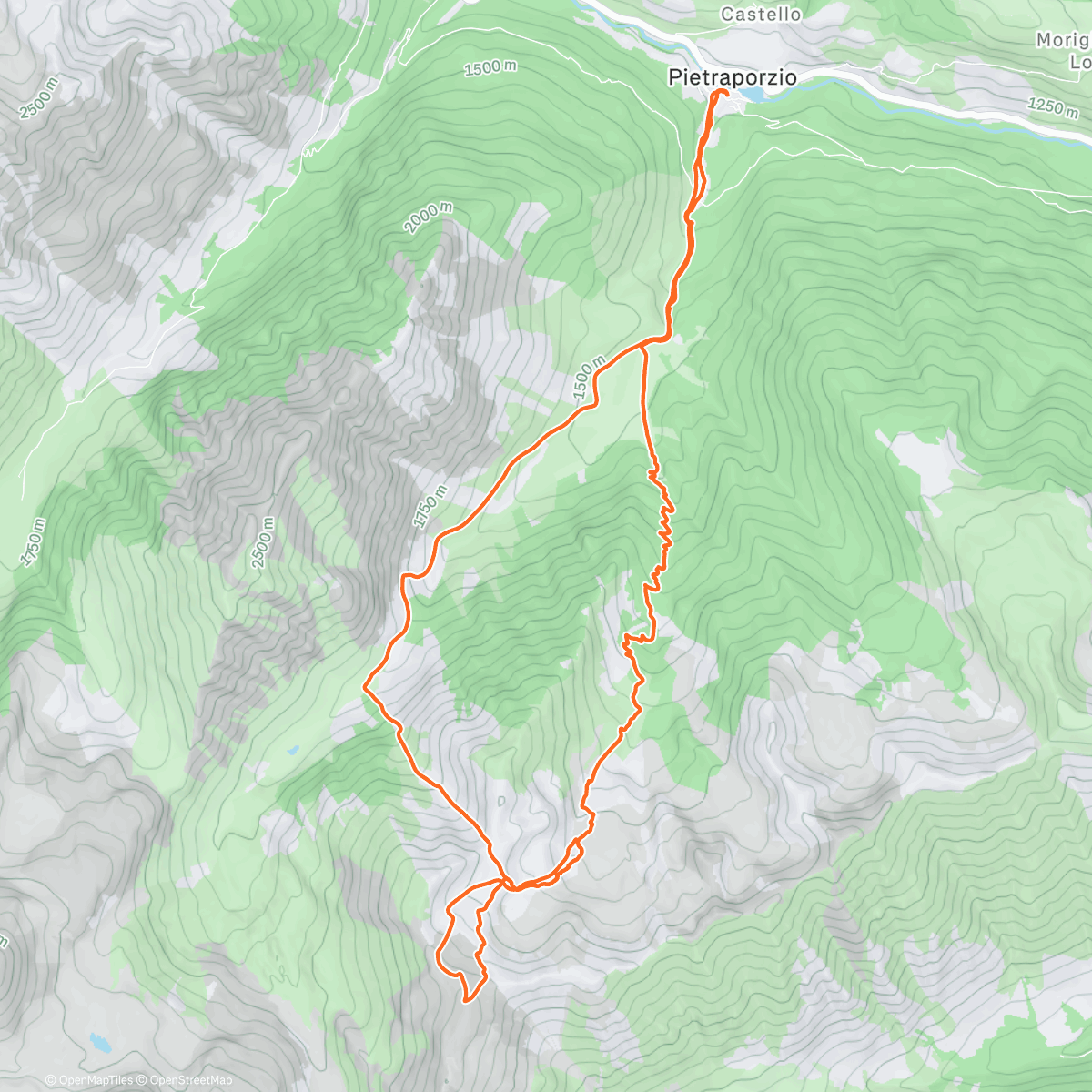Map of the activity, Costabella del Piz 🩵
Vallone della Mirà 🩵