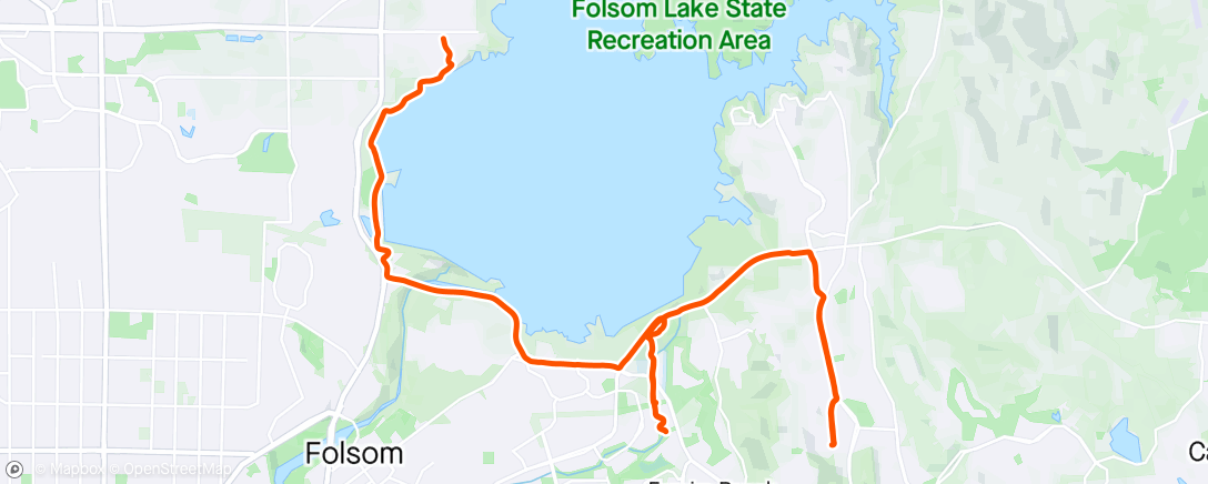 Map of the activity, Folsom | 16.5 w/ 20 lbs vest