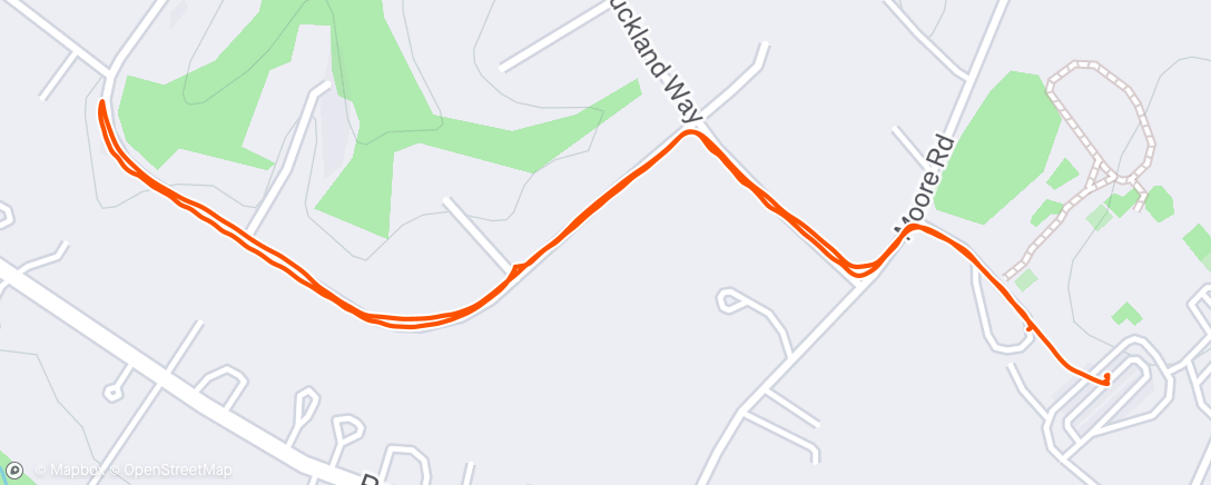 Map of the activity, Morning Run