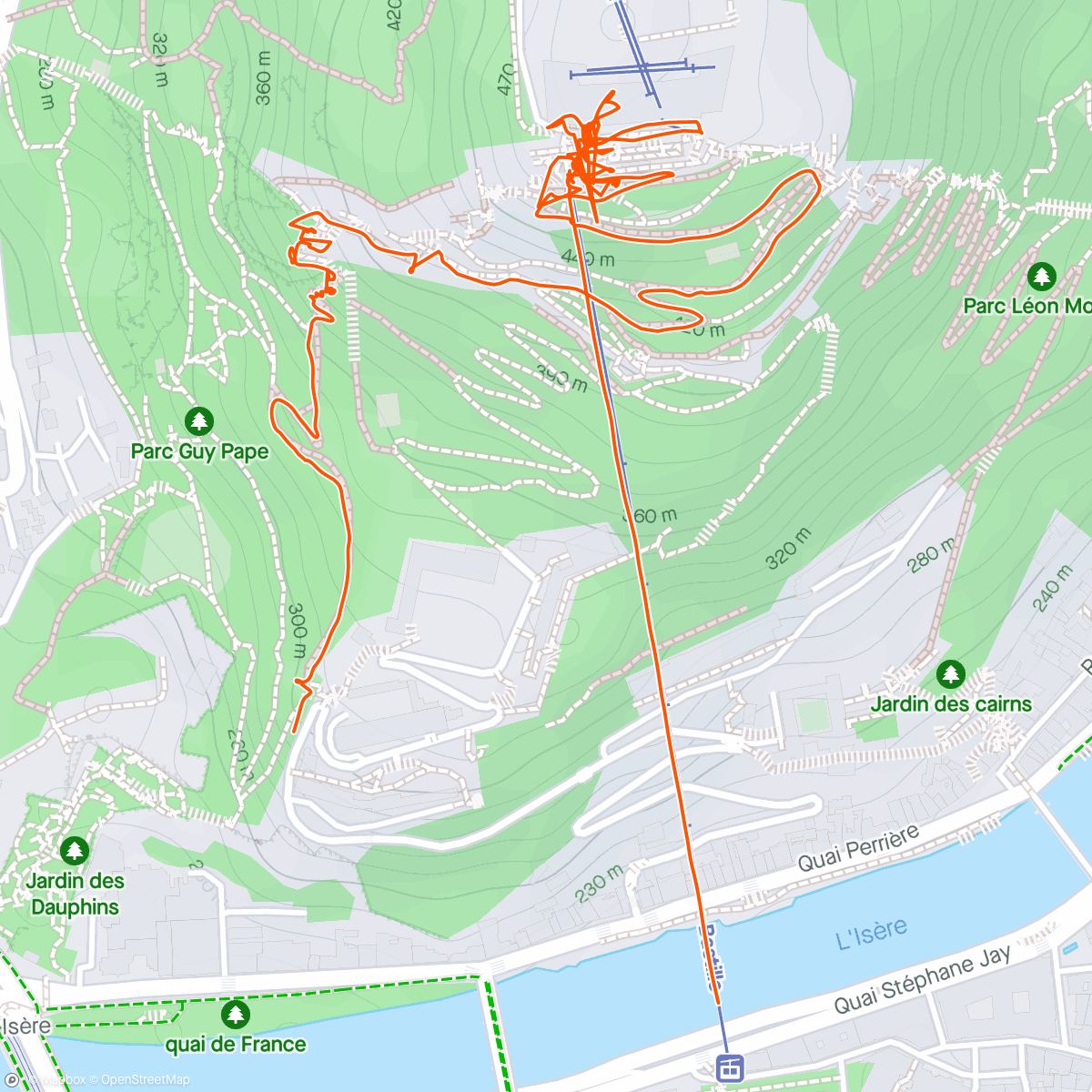 Карта физической активности (Fort de la Bastille | med far)