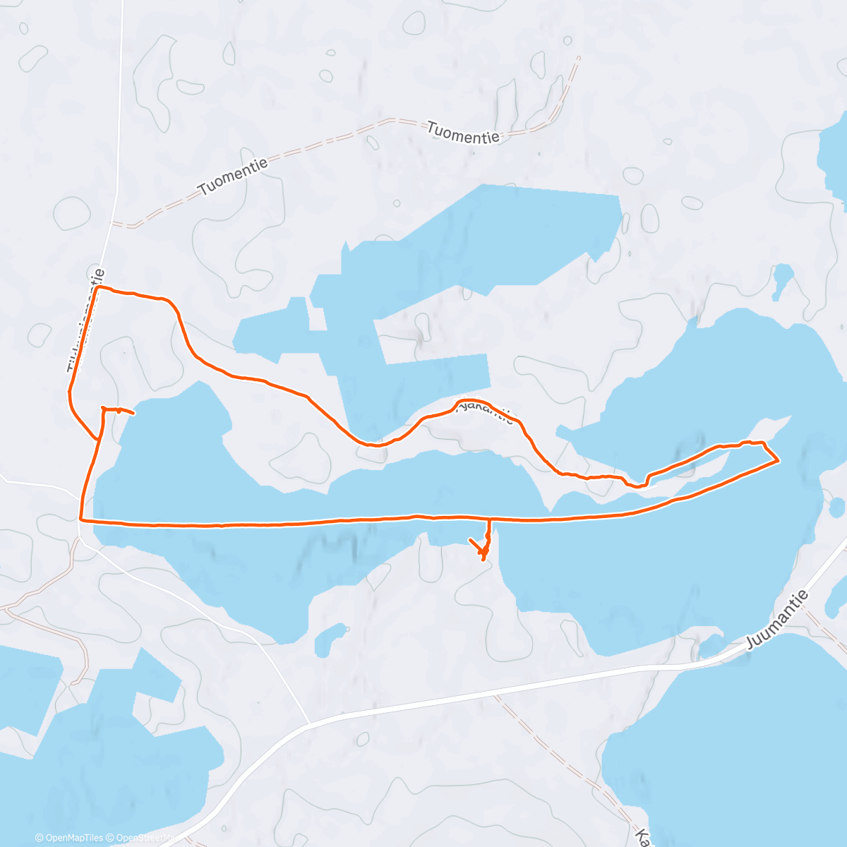 Map of the activity, Lunch Walk