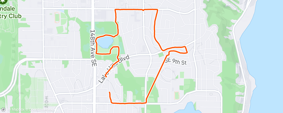 Map of the activity, Night Run