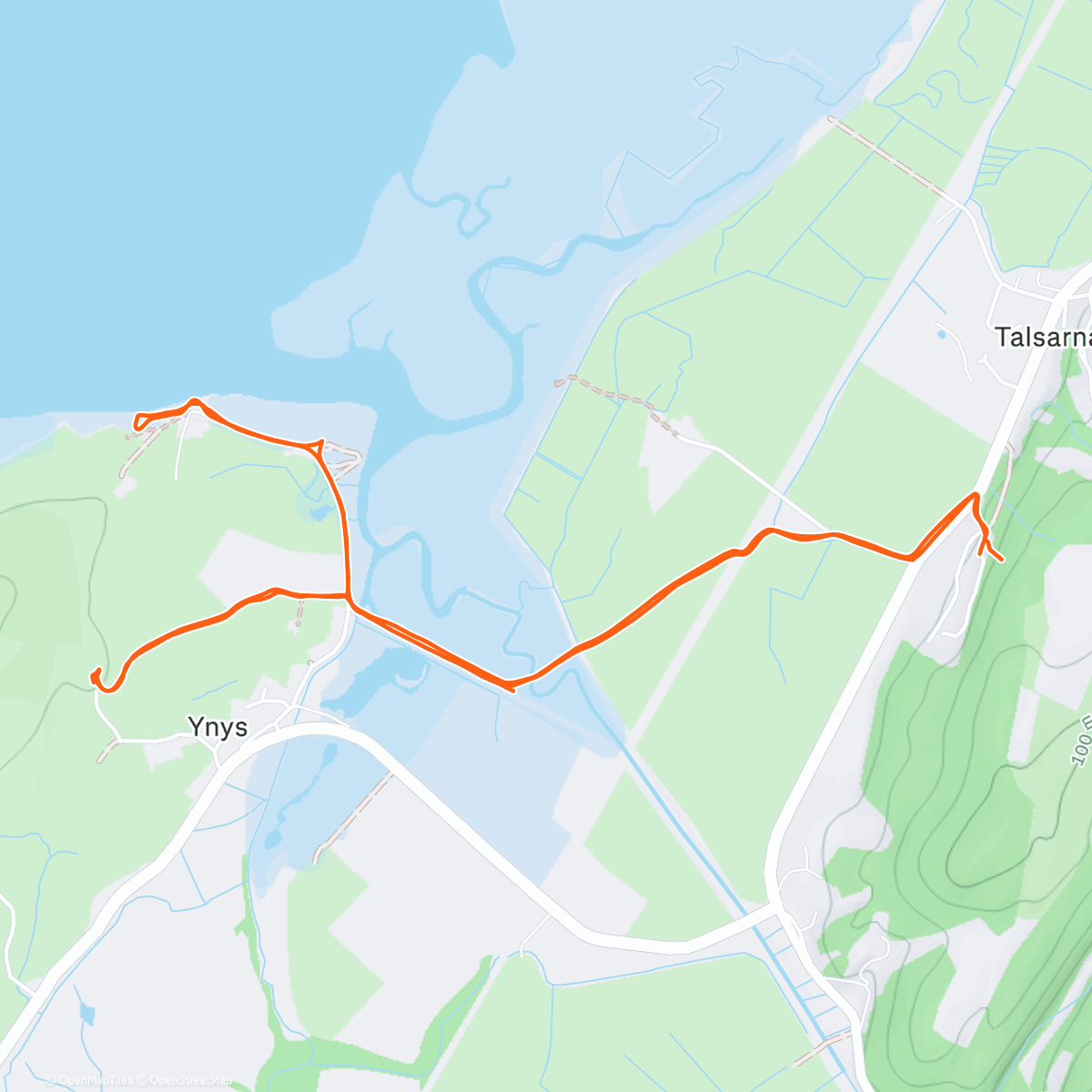 Map of the activity, Boxing Day Hike in the Afon Dwyryd Estuary  🏴󠁧󠁢󠁷󠁬󠁳󠁿 🏔️ ❤️