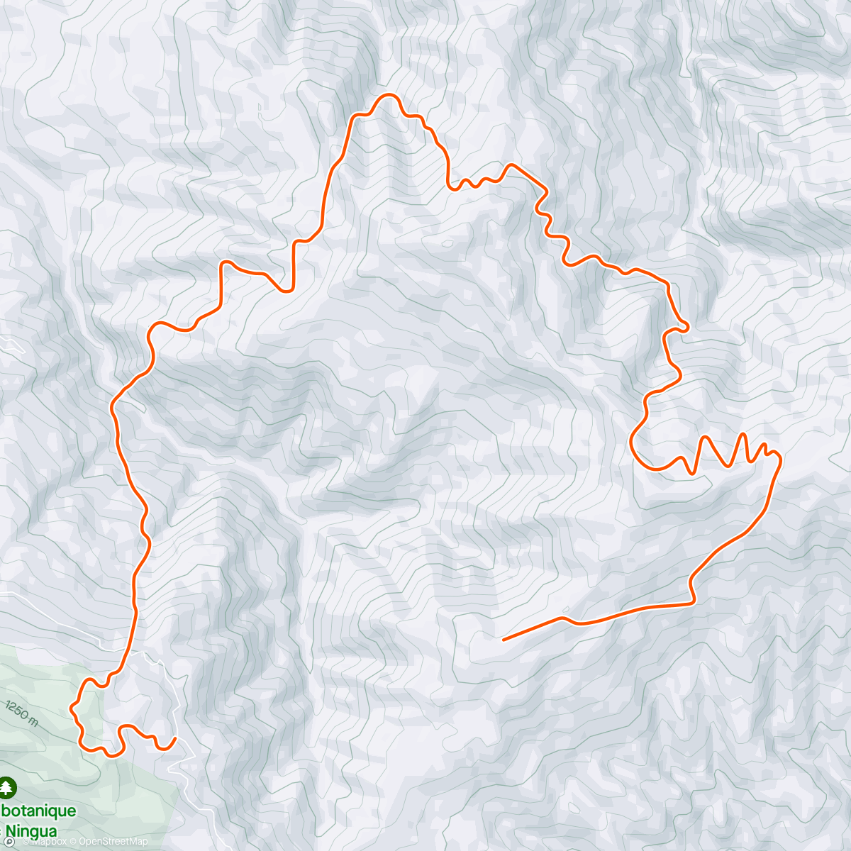 Map of the activity, Zwift - 2x15 FTP Intervals in France