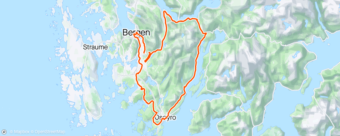 Mappa dell'attività Gullfjellet rundt + centro