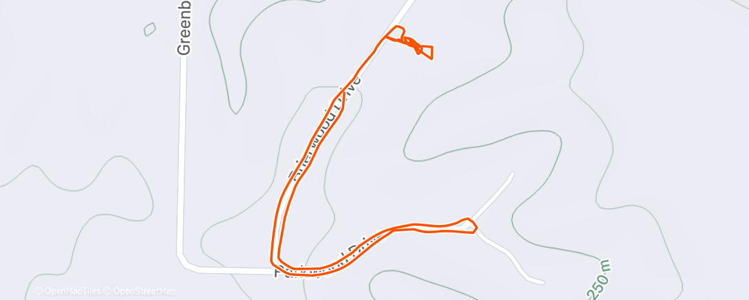 Map of the activity, Morning Walk