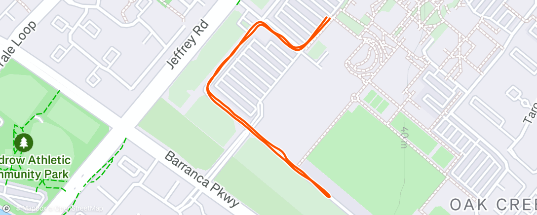Map of the activity, ⛅ 4th of July mile with Zoey