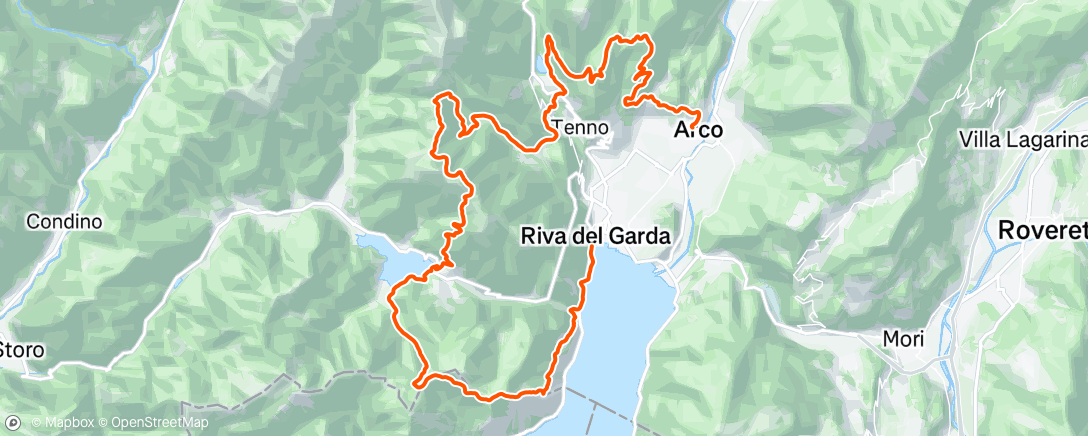 Map of the activity, GardaTrentino Ultratrail