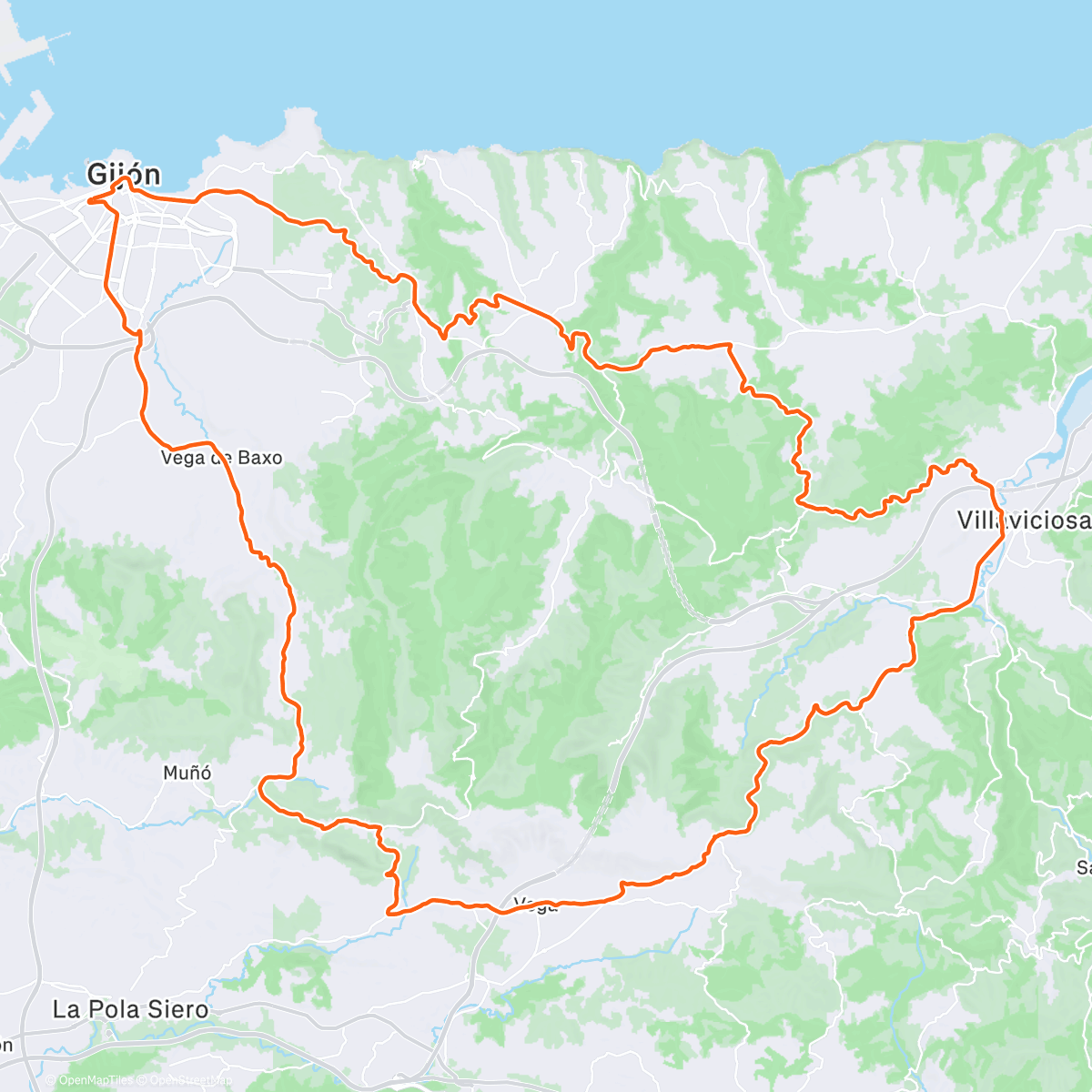 Карта физической активности (Campa fullgas y vuelta por Fumarea)