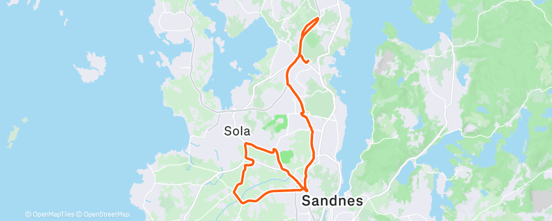 Map of the activity, Afternoon Ride