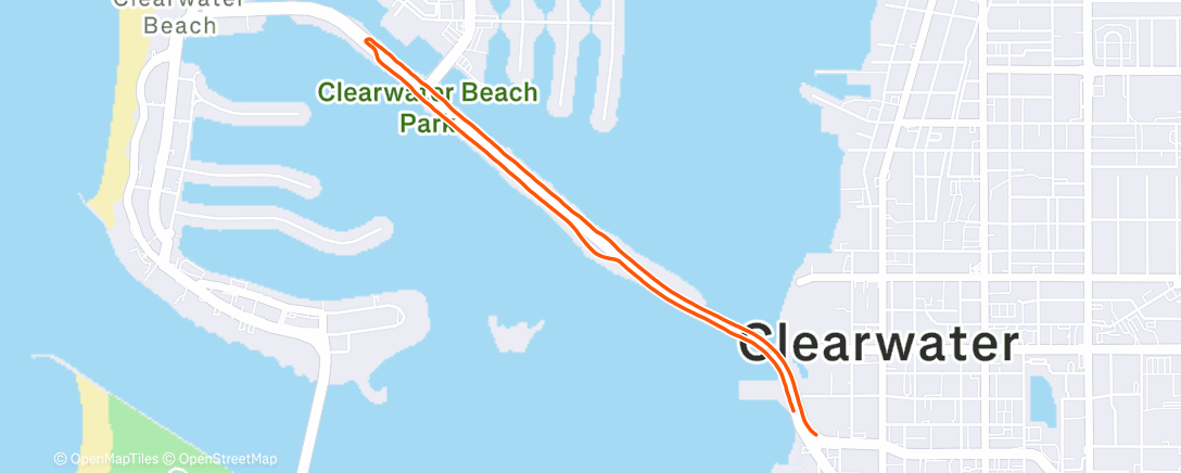 Map of the activity, Morning Run