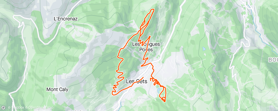 Map of the activity, Sortie en VTT électrique dans l'après-midi