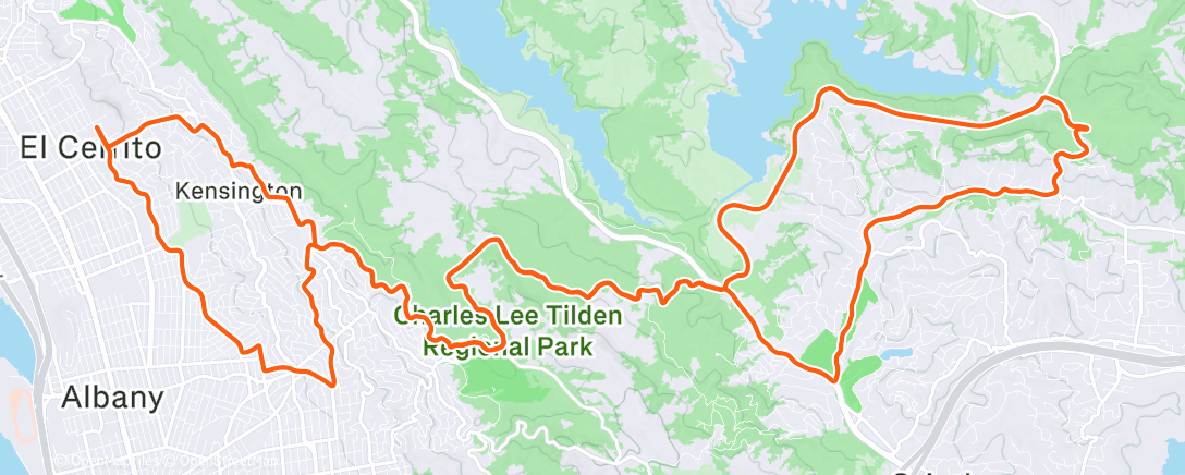 Map of the activity, Morning Ride