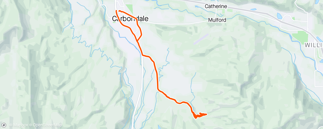 Map of the activity, Prince Creek & Crown Trail System