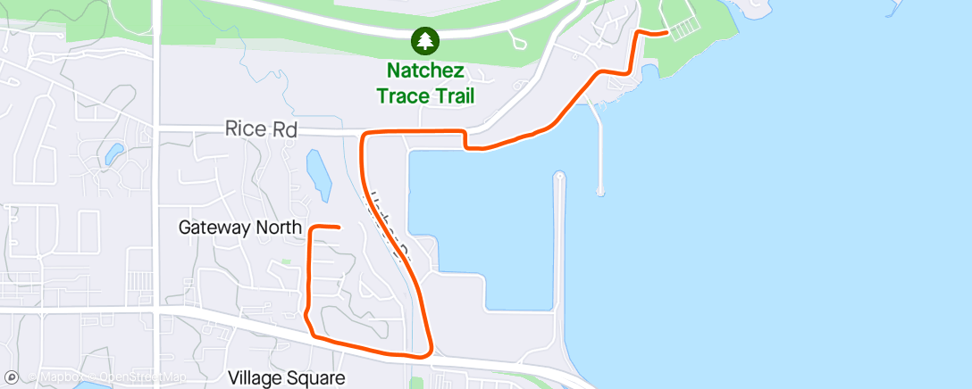 Map of the activity, Ride back to the airbnb