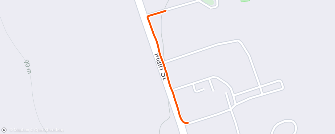 Map of the activity, Morning Walk