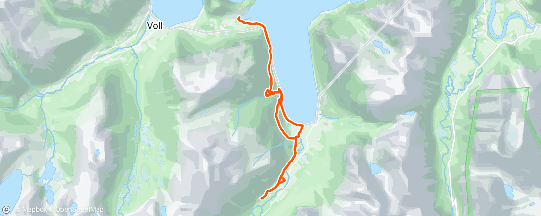 Map of the activity, Morning Trail Run