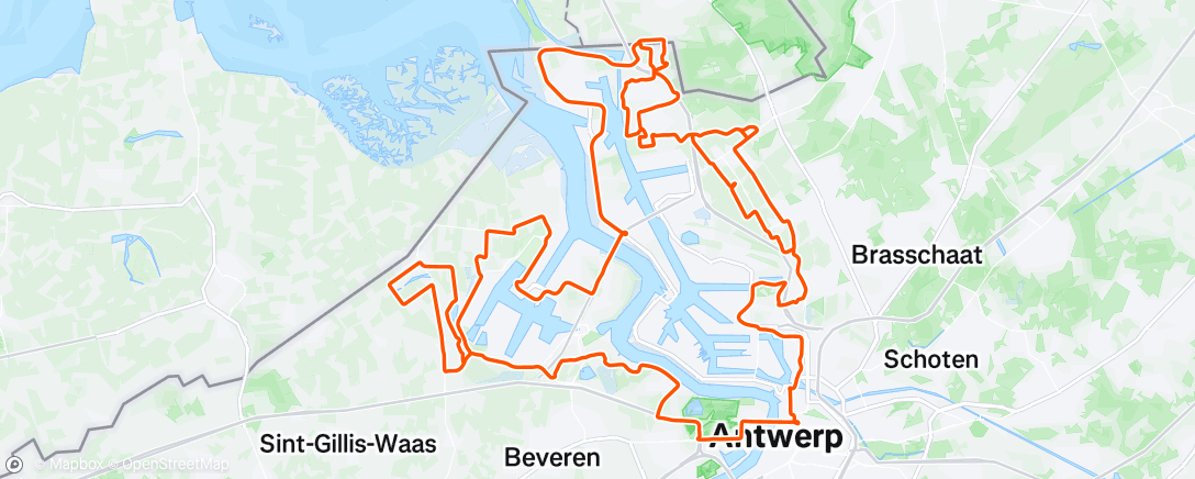 Map of the activity, Antwerp Port niet zo heel Epic