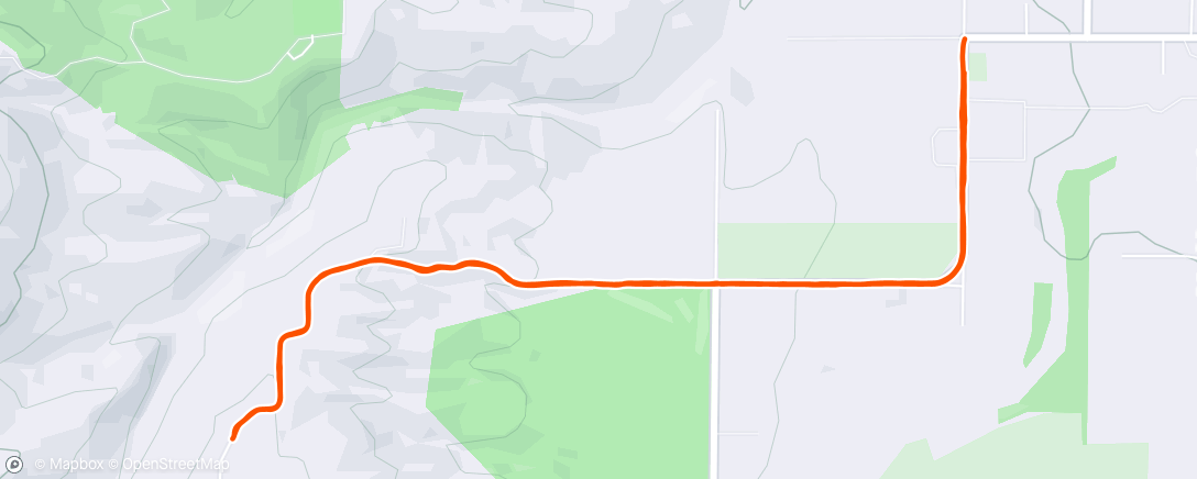 Map of the activity, Hood River Run