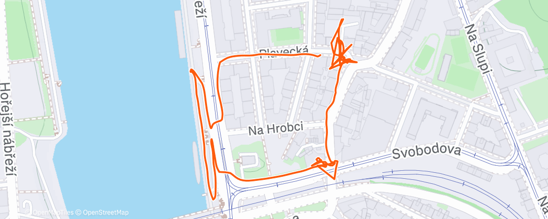 Map of the activity, Afternoon Walk