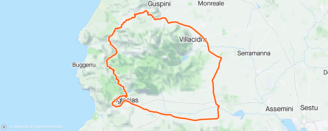 Karte der Aktivität „Giro delle miniere”