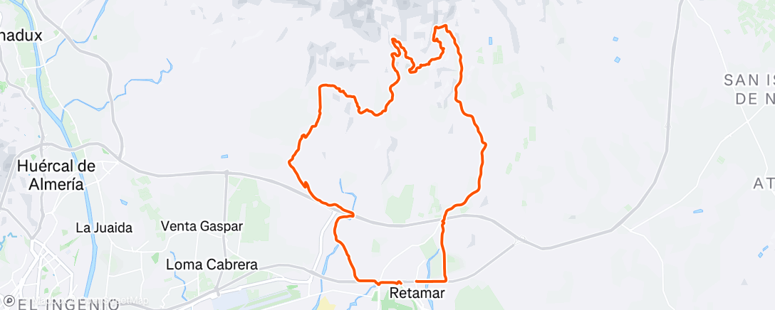 Map of the activity, Morning Ride