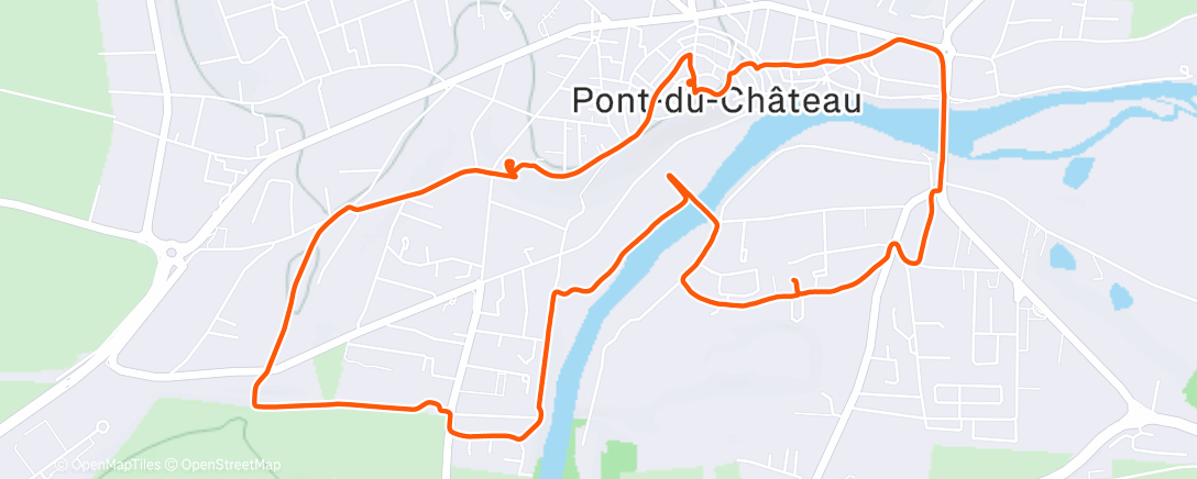 Map of the activity, Footing de Noël avec ma chérie