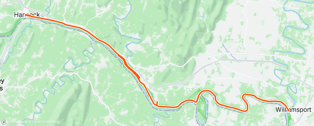 Map of the activity, Lunch Gravel Ride