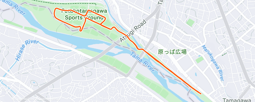 Карта физической активности (Afternoon Run)