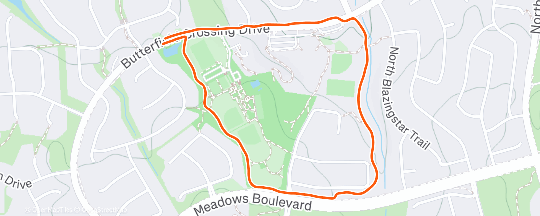 Map of the activity, Peppa walk, jog