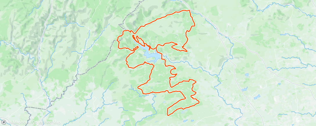 Map of the activity, Dirty Reiver 200k