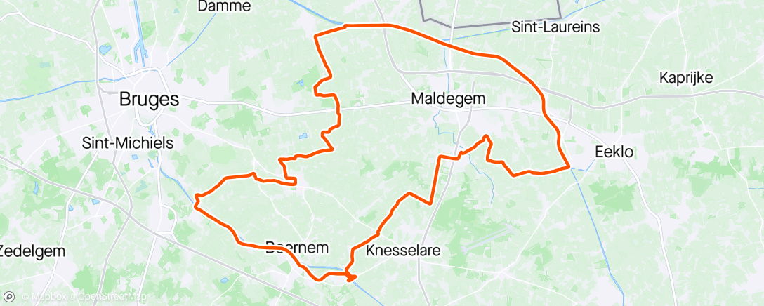 Map of the activity, Op tijd terug om de waaiers richting Roubaix te zien 🌬