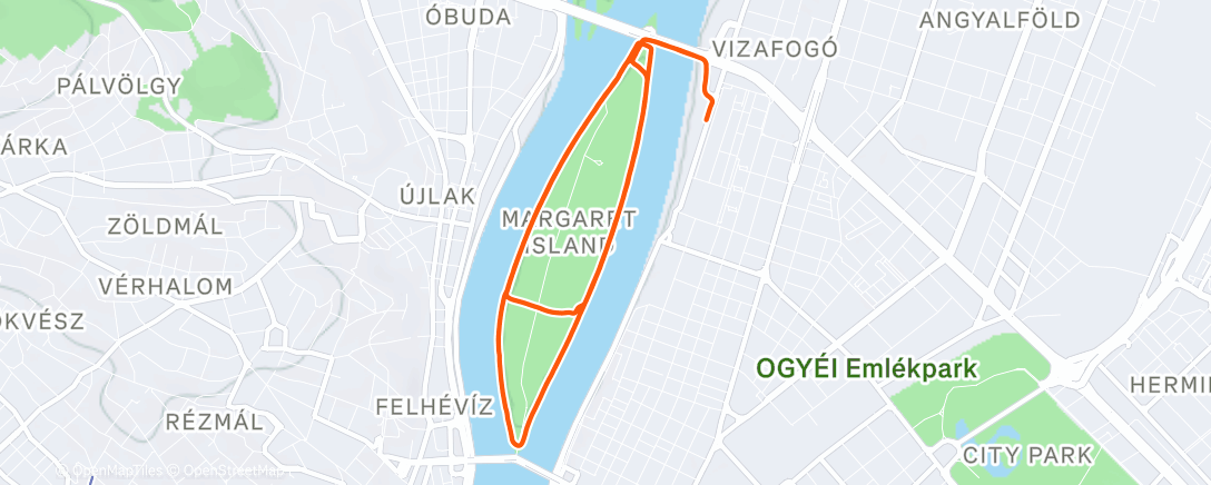 Map of the activity, Lunch Run