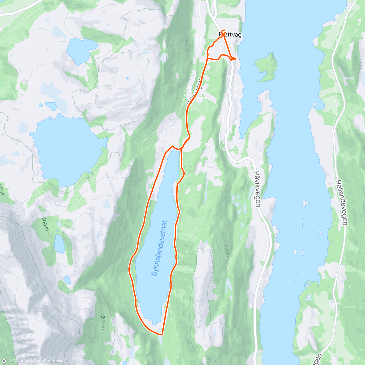 Map of the activity, Luftetur oppe i dalen ☀️#sunnmørsdager