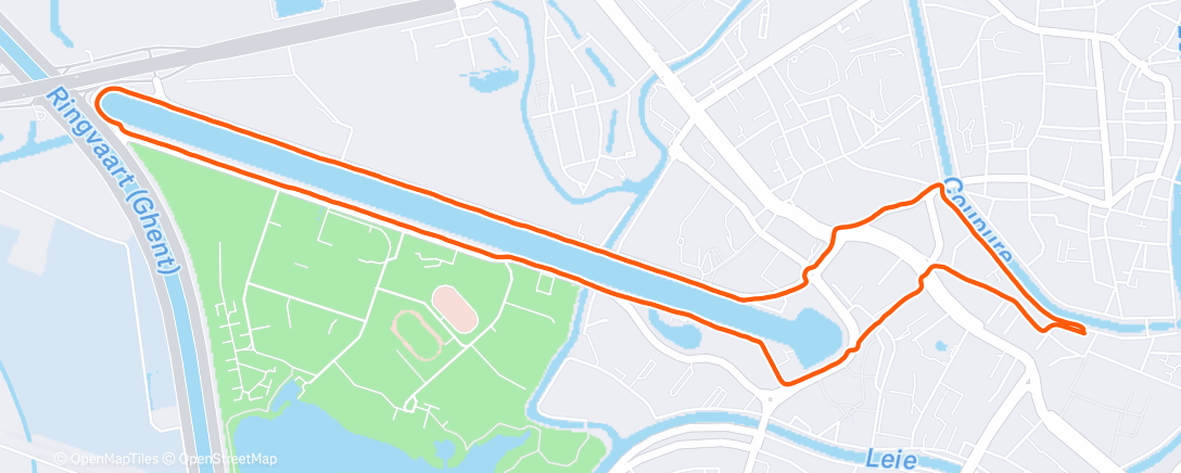 Map of the activity, Avondloop