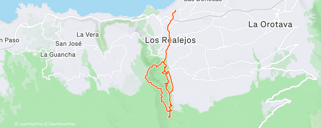 Map of the activity, Morning Trail Run