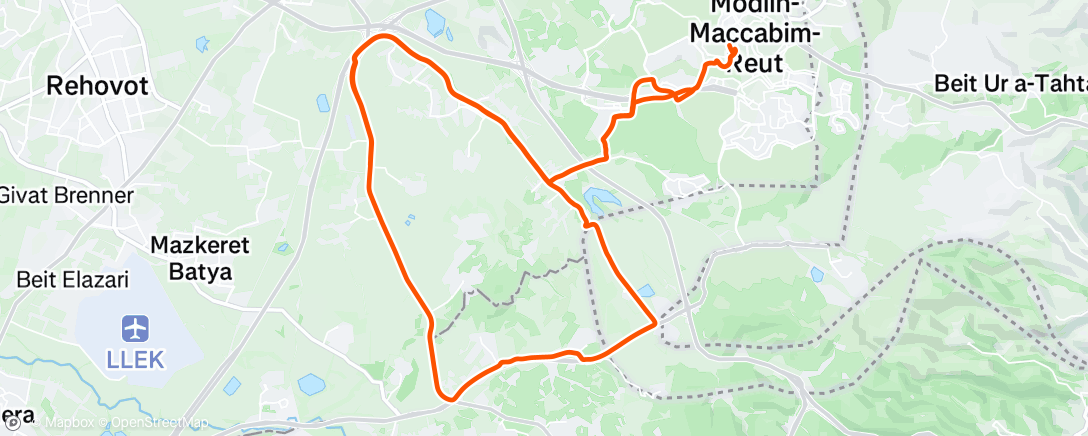 Map of the activity, Morning Ride