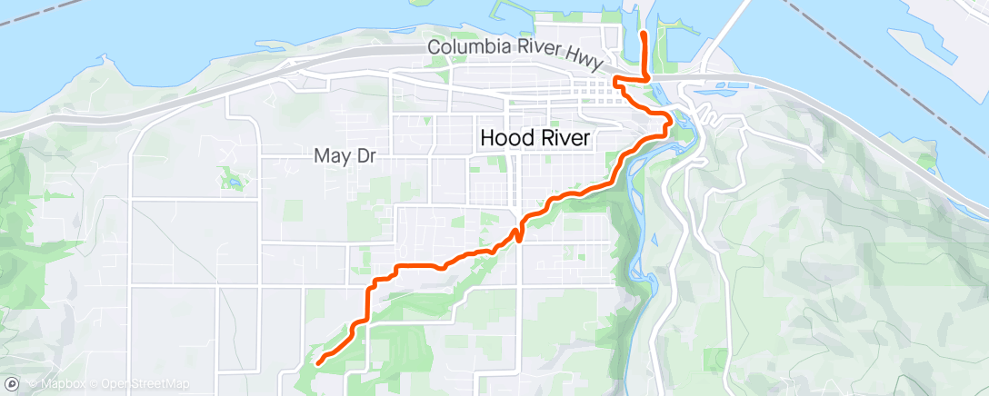 Map of the activity, Indian Creek to the River