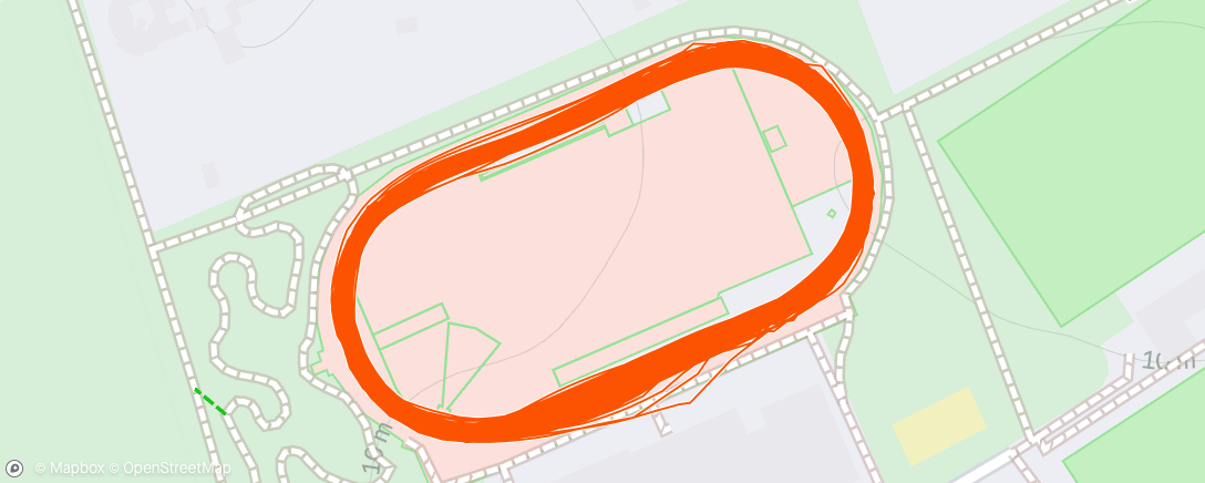 Map of the activity, Heavy track session ⏲️💥