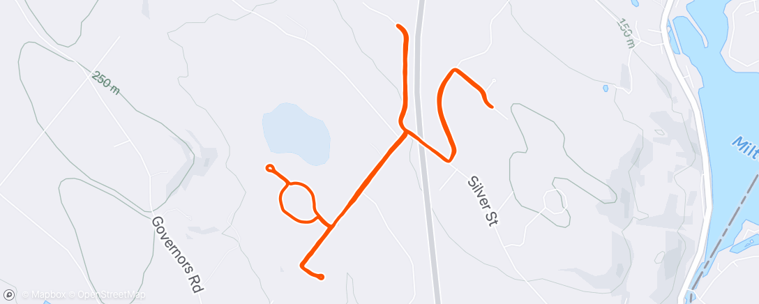 Map of the activity, Lunch Run