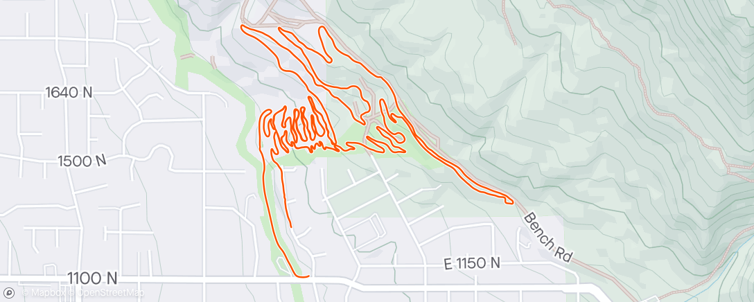 Map of the activity, Race to the start