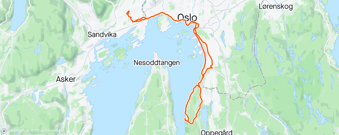 Map of the activity, Svartskog med PAP