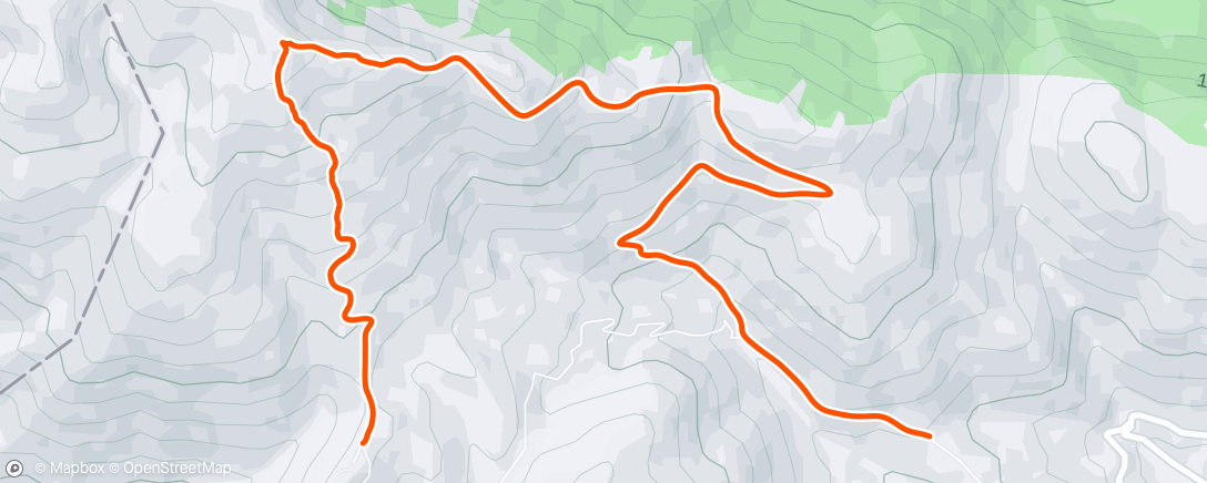 Map of the activity, Lunch Hike