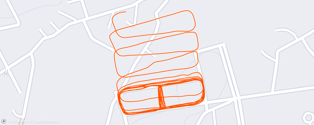 Map of the activity, Afternoon Run