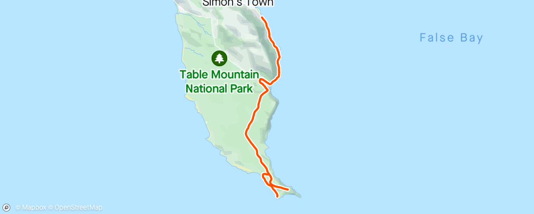 Map of the activity, ROUVY - Cape Point | Cape Town | South Africa