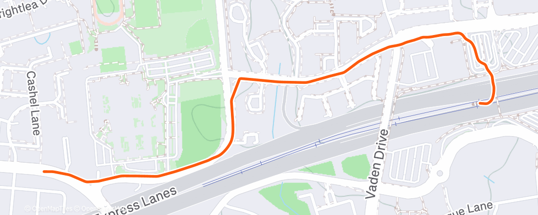 Map of the activity, Morning Walk