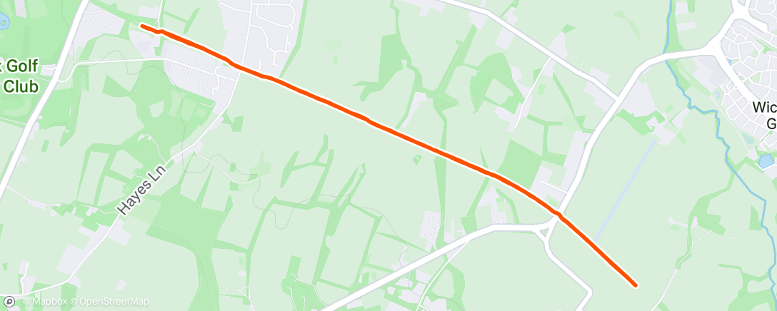 Map of the activity, Morning Run